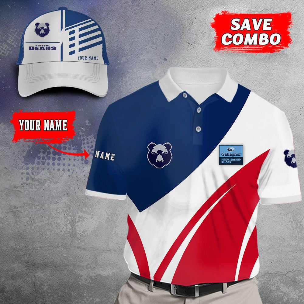 Bristol Bears Polo Shirt and Cap Combo WINAHB10444