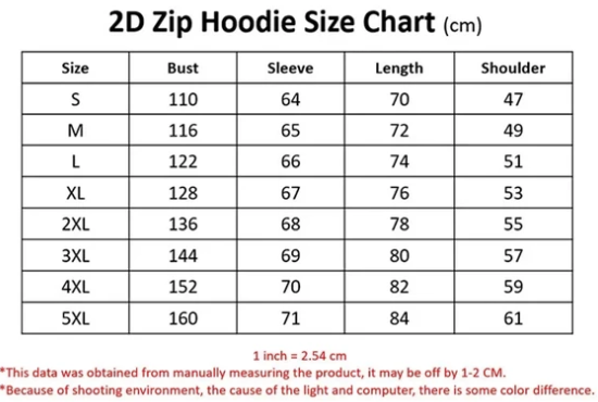 Size chart image 2