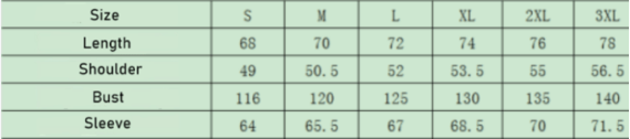 Size chart image 2